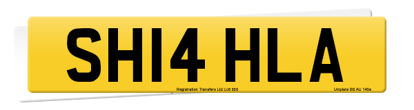 Registration number SH14 HLA